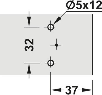 Křížová montážní podložka, Häfele Metalla SM Combi