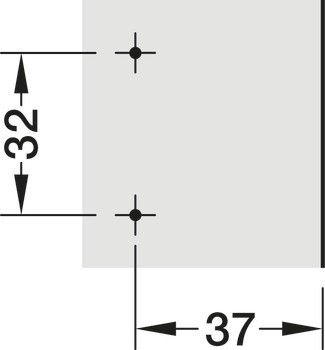 Křížová montážní podložka, Nerez