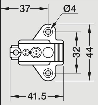 Křížová montážní podložka, Nerez