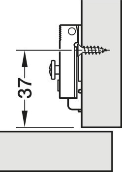 Křížová montážní podložka, Nerez