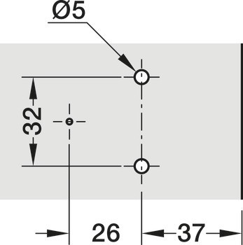 Křížová montážní podložka, Pro Tiomos, s předmontovanými eurošrouby s půlkulatou hlavou