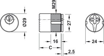 kruhová vložka, DT 750