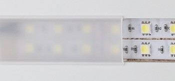 Krycí profil, Pro vyfrézovanou drážku 22 mm, osvětlovací panel pro osvětlovací LED pásky