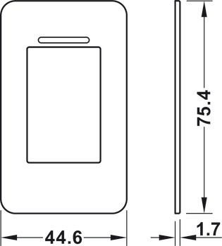 Kryt, pro biometrickou čtečku, integrované