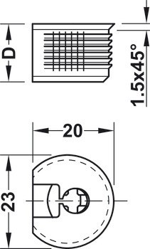 Krytka, Häfele Rafix 20 Flush