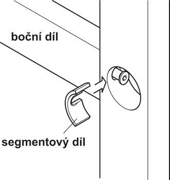 Krytka, Konfirmát, spojovací prvek s přítlačnou deskou