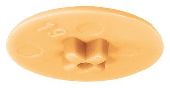 Krytka, Pro Häfele Minifix® 15 bez límce, tloušťka dřeva 12–13 mm