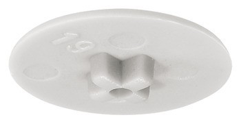 Krytka, Pro Häfele Minifix® 15 bez límce, tloušťka dřeva 12–13 mm