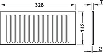 Krytka, pro nakloněný podavač, pro vnitřní dělení, pro Variant-C/C+ a Moovit Lock