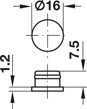 Krytka, pro otočnou olivu Symo
