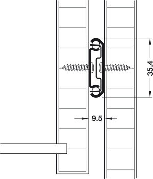 Kuličkové výsuvy, částečný výsuv, Accuride 2028, nosnost do 45 kg, nerez, montáž na bok