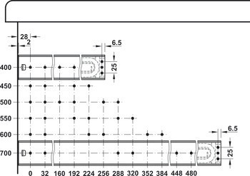 Kuličkové výsuvy, plnovýsuv, Accuride 5417EC, nosnost do 55 kg, ocel, montáž na bok