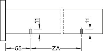 Kuličkové výsuvy, plnovýsuv, nosnost do 123 kg, ocel, montáž pomocí čepů