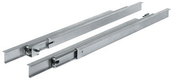 Kuličkové výsuvy, Pro 4 vkládací desky, pro stoly s rámovou konstrukcí a bez ní