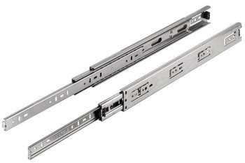 Kuličkový výsuv, Häfele Matrix Runner BB S, více než plnovýsuv, nosnost do 30 kg, ocel, montáž na bok