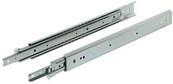Kuličkový výsuv, plnovýsuv, oboustranně výsuvný, nosnost 88 kg, ocel, montáž na bok