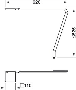 Lampička na pracovní stůl, Nimbus Roxxane Home Desk