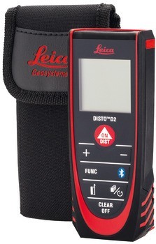 Laserové měřítko, Leica DISTO ™ D2, měří délky a plochy až do 100 m, s přesností 1,5 mm, Bluetooth®