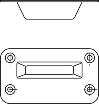 Lehce čistitelný protikus, B 9009, BKS