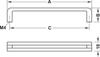 Madlo, Häfele Déco H1310, zinková slitina