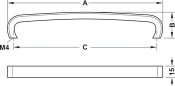 Madlo, Häfele Déco H1330, zinková slitina