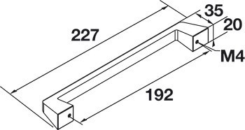 Madlo, Häfele Déco H1375, zinková slitina