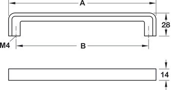 Madlo, Häfele Déco H1385, zinková slitina