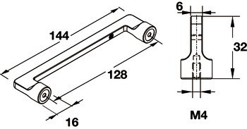 Madlo, Häfele Déco H1565, zinková slitina