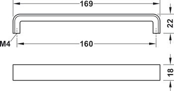 Madlo, Häfele Déco H1920, zinková slitina