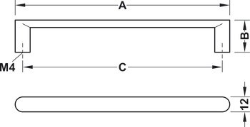 Madlo, Häfele Déco H1950, zinková slitina