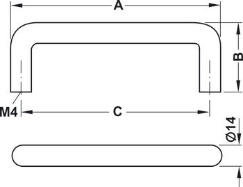 Madlo, Häfele Déco H2310, nerez