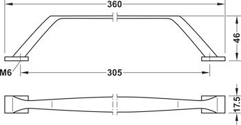 Madlo, Häfele Déco, mosaz