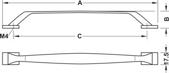 Madlo, Häfele Déco, mosaz