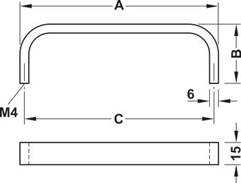 Madlo, Häfele Déco, nerez