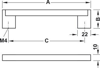 Madlo, Häfele Déco, nerez