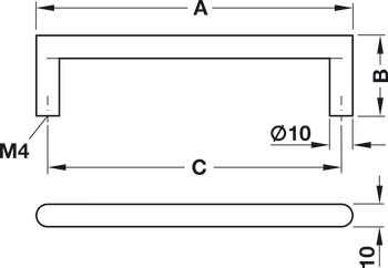Madlo, Häfele Déco, nerez