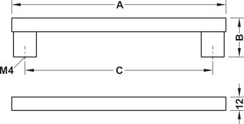 Madlo, Häfele Déco, nerez