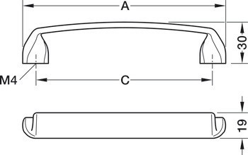 Madlo, Häfele Déco H2395, zinková slitina
