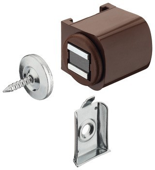 Magnetická záskočka, přídržná síla 3,0 kg, k přišroubování včetně nebo bez podložky k přišroubování, kulatý