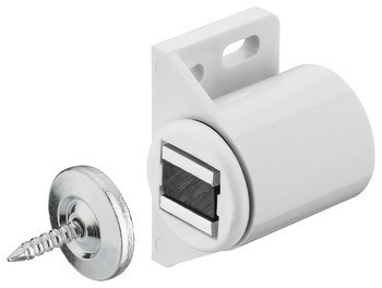 Magnetická záskočka, přídržná síla 3,0 kg, k přišroubování včetně nebo bez podložky k přišroubování, kulatý