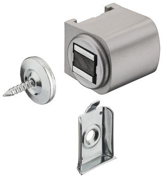 Magnetická záskočka, přídržná síla 3,0 kg, k přišroubování včetně nebo bez podložky k přišroubování, kulatý