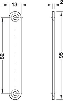 Magnetická záskočka, přídržná síla 8,0 nebo 12,0 kg, k přišroubování, hranatá