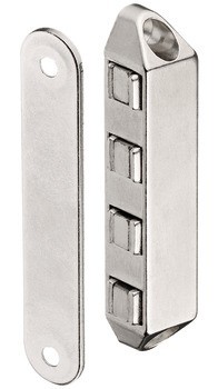 Magnetická záskočka, přídržná síla 8,0 nebo 12,0 kg, k přišroubování, hranatá