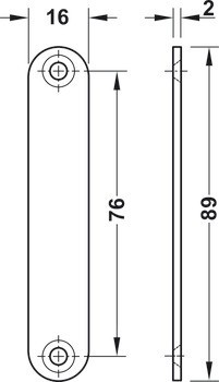 Magnetická záskočka, přídržná síla 8,0 nebo 12,0 kg, k přišroubování, hranatá