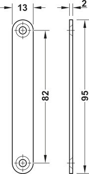 Magnetická záskočka, přídržná síla 8,0 nebo 12,0 kg, k přišroubování, hranatá