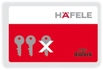 Mazací karta, pro elektronický zámek šatní skříňky