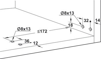 Mechanismus otevírání dveří, Swingfront 20 FB, pro dřevěné nebo úzké dveře s hliníkovým rámečkem