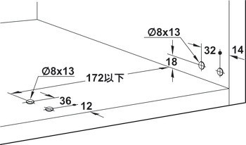 Mechanismus otevírání dveří, Swingfront 20 FB, pro dřevěné nebo úzké dveře s hliníkovým rámečkem