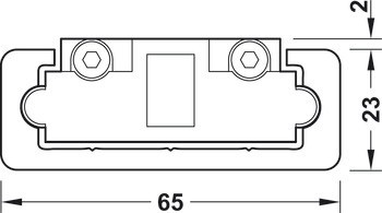 Mechanismus tlumeného zavírání, Obnovovací konzole, Accuride 0116