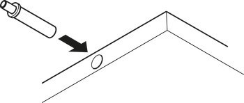 Mechanismus tlumeného zavírání pro dveře, Blumotion, montáž na straně úchytky